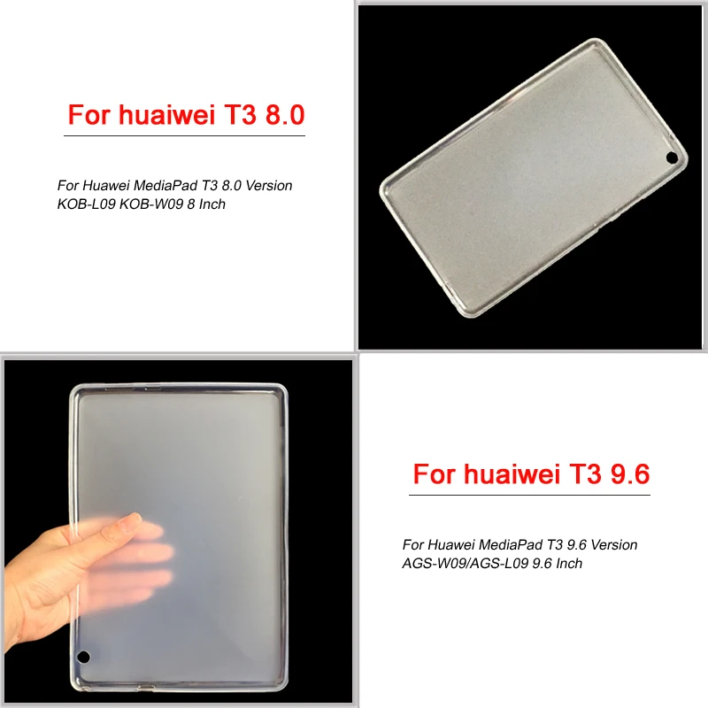 YKaiserin ТПУ силиконовый мягкий чехол для планшета для huawei MediaPad T3 7,0 Wifi 3g/Медиа Pad T3 8,0 9,6 10 T2 10 Pro T5 10,1 чехол