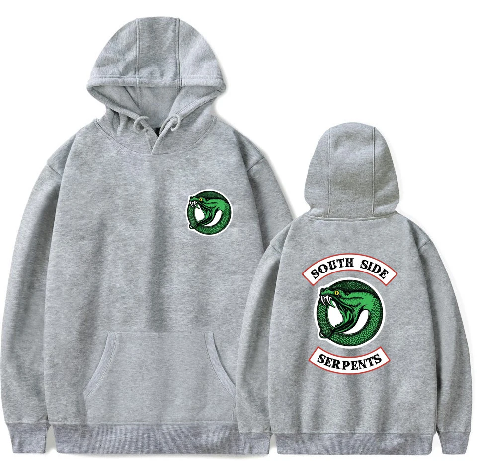 luckyfridayf Riverdale cotton oversized Hoodie sweatshirt south side serpents TV Drama Men/Women Streetwear Casual jacket coat