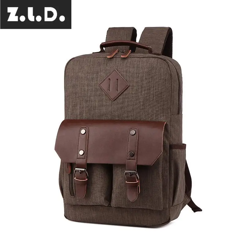 Z.L.D. Модный новый холщовый рюкзак унисекс многофункциональный дорожный ранец
