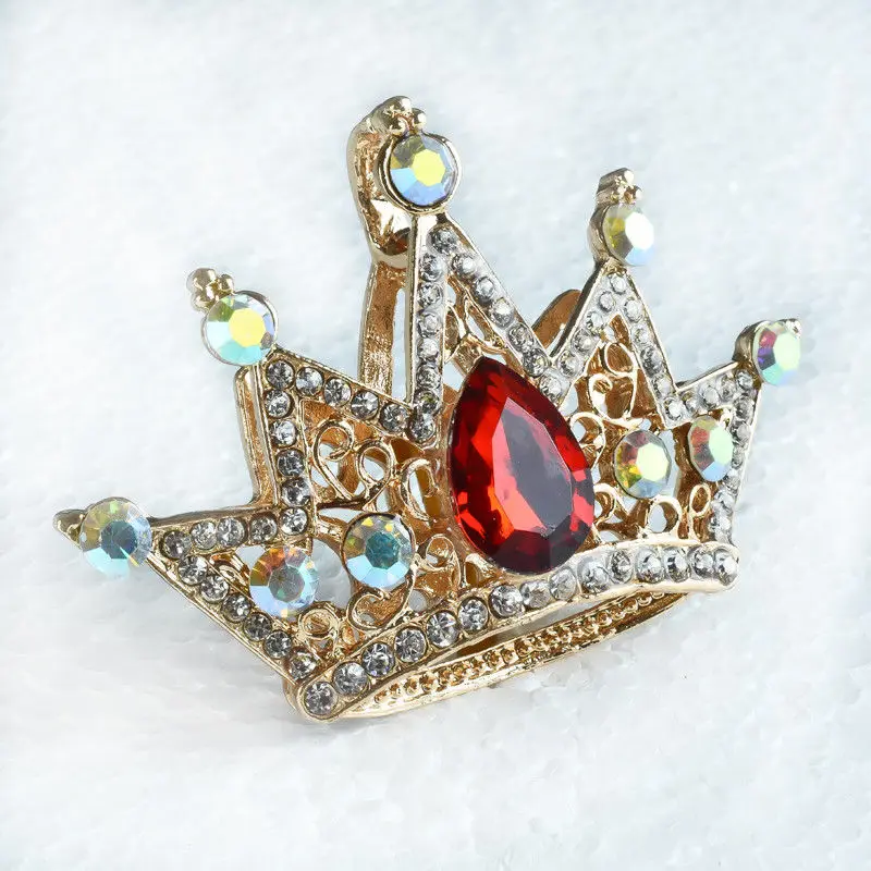 Plated Inlaid Crystal &amp Rhinestone Crown Shap Pendant D1054 | Украшения и аксессуары