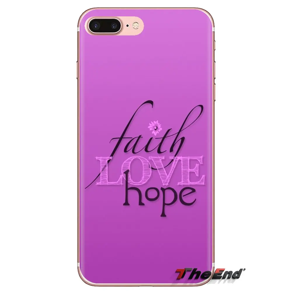 Faith Hope Love Transparent Soft Shell Covers For Samsung Galaxy J1 J2 J3 J4 J5 J6 J7 J8 Plus 2018 Prime 2015 2016 2017 |
