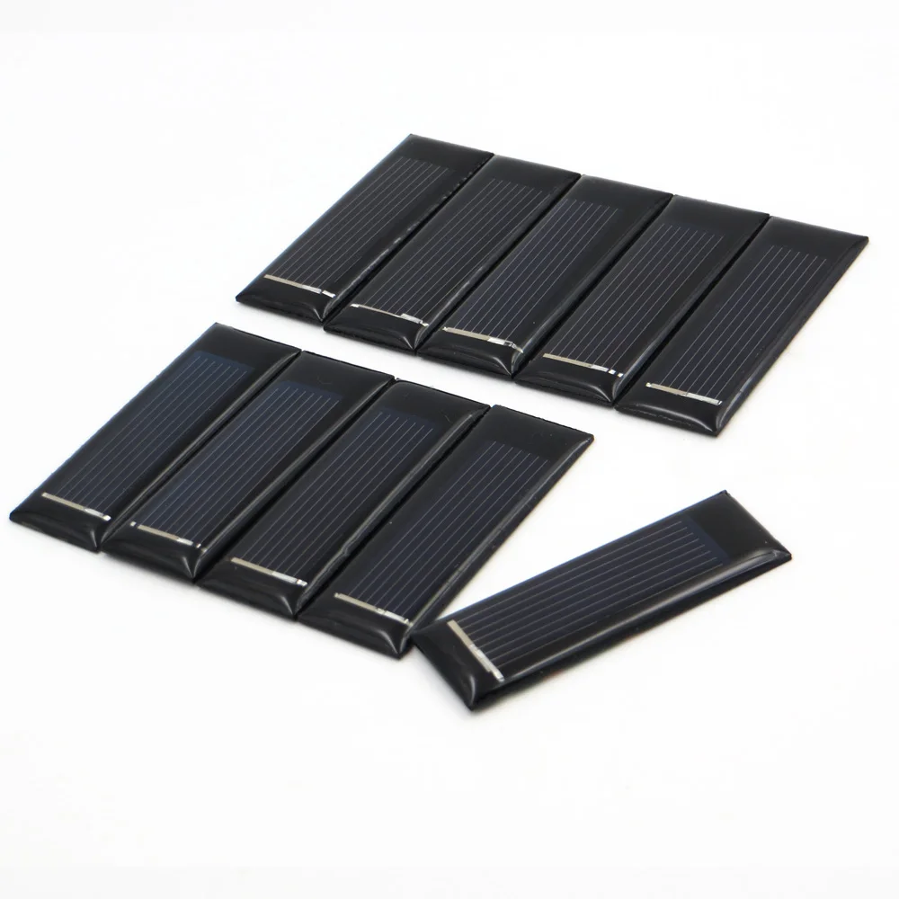 10pcs/lot Mini Solar Cell Module 0.5V 100mA Panel Standard Epoxy Polycrystalline DIY Battery Power Charger | Обустройство дома