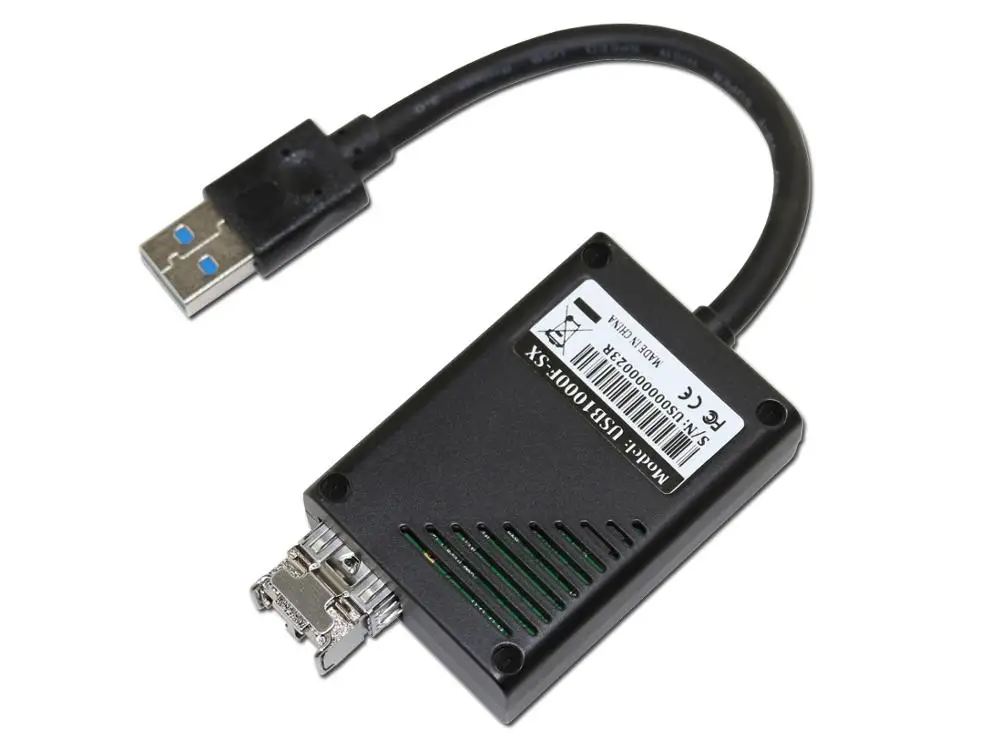 Winyao USB1000F-SX USB 3 0 гигабитный оптоволоконный Ethernet сетевой адаптер SFP NIC 1000 Мбит/с SX LC