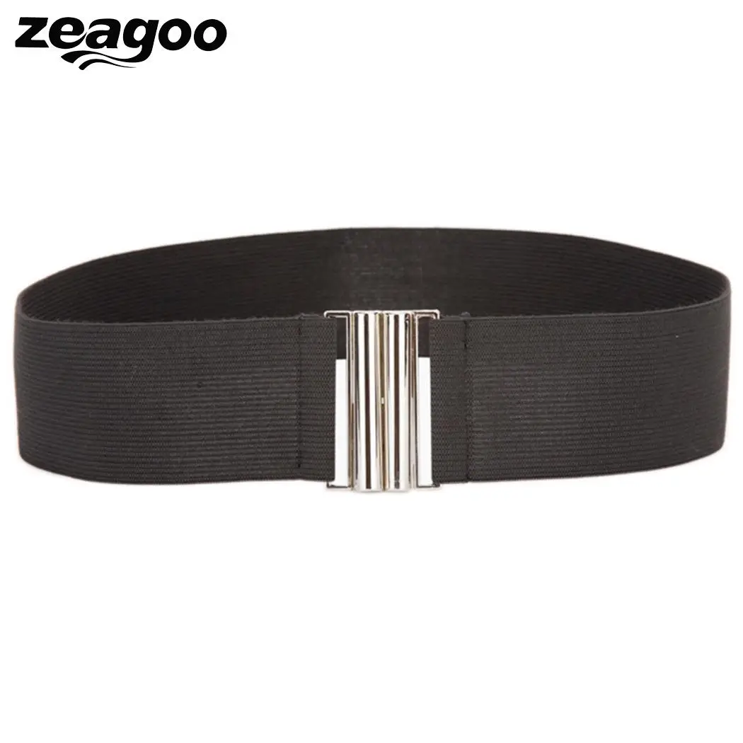 Zeagoo женское повседневное однотонное платье с застежкой на талии украшения пояса