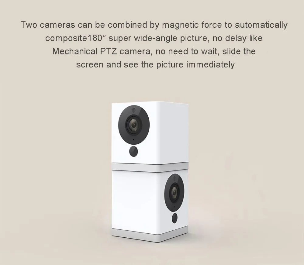 Xiaomi Xiaofang 1080P Портативная мини видеокамера ночного видения 8X цифровой зум wifi приложение управление для дома