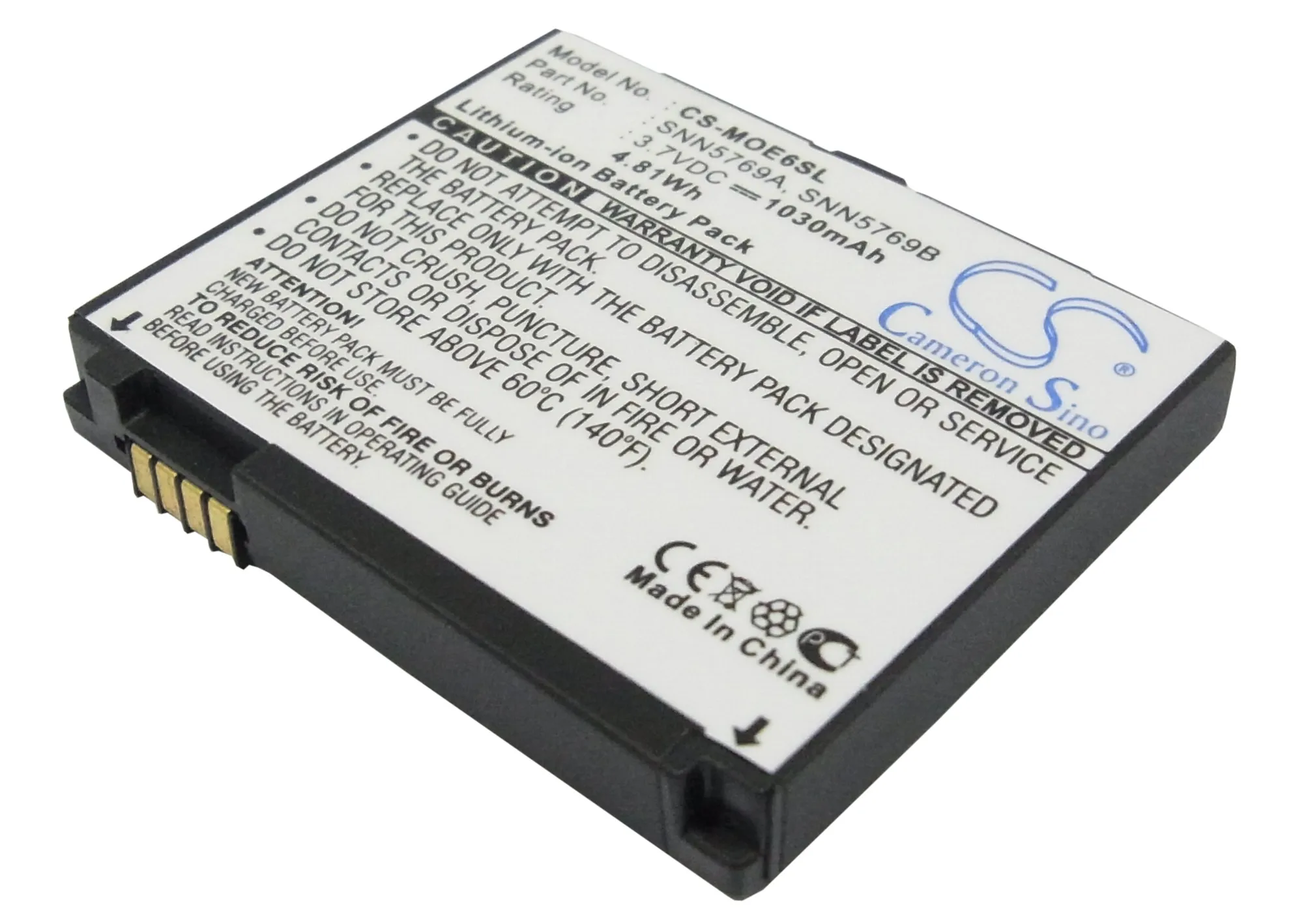 Аккумулятор Cameron Sino BC70 SNN5769A SNN5769B для Motorola MOTOROKR E6 1030 мАч|cameron sino|cameron sino batterybatteries