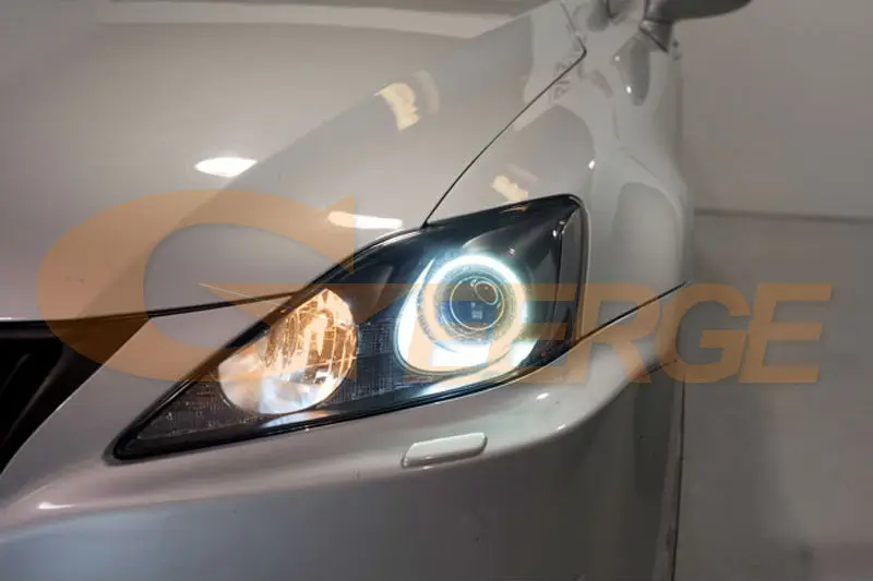 Для Lexus IS220 IS250 IS350 IS-F 2006-2010 отличный RF Bluetooth контроллер многоцветный ультра яркий RGB комплект светодиодов «глаза ангела»