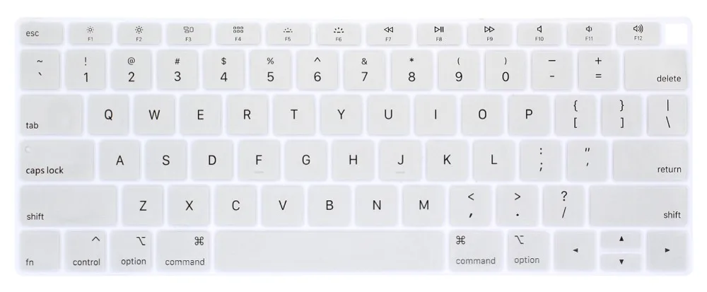 Для Apple MacBook Air 13 дюймов US Enter силиконовый чехол для клавиатуры защита английской кожи A1932 с дисплеем retina Touch ID