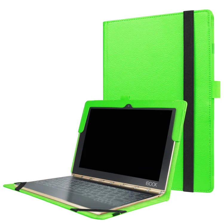 Чехол-книжка для lenovo Yoga Book 10,1, чехол для планшета, защитный чехол, можно положить клавиатуру+ пленку для экрана - Цвет: style 2 green