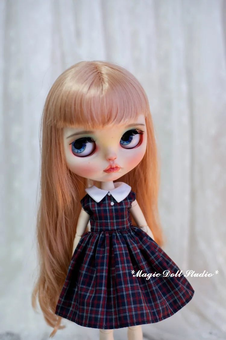[MG688] Новинка года Neoblythe куклы наряды# черный жилет в сетку платье для Neoblythe Azone OB24 куклы в розницу