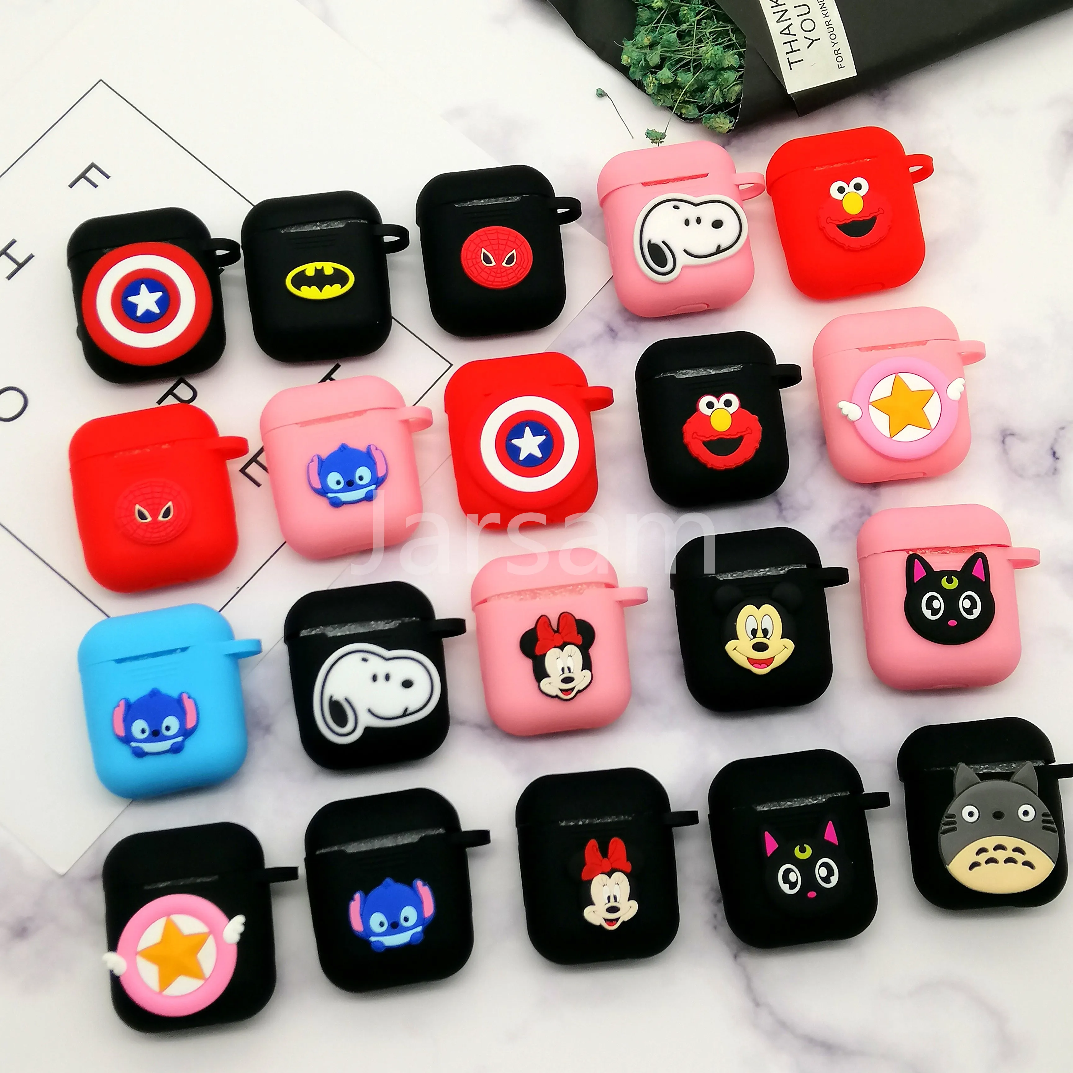 Оптовая продажа 50 шт. универсальный чехол из ТПУ с мультяшными наушниками для Apple