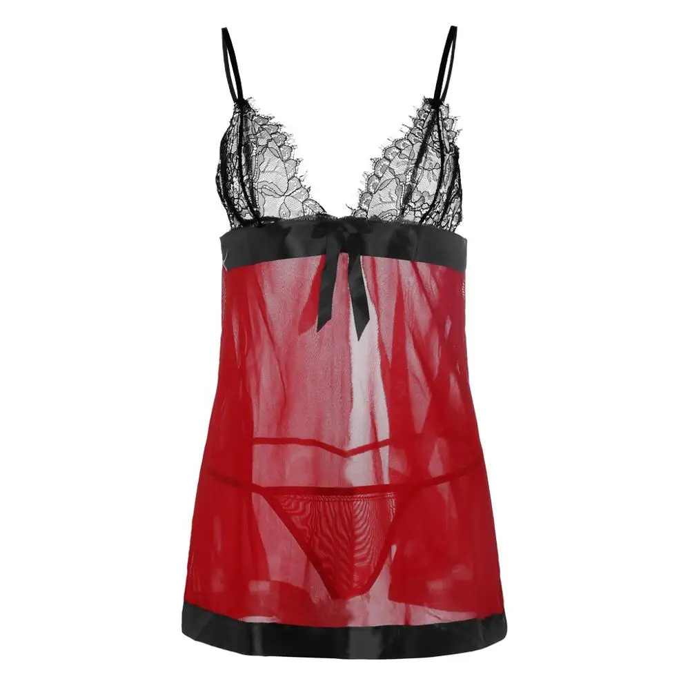 Сексуальное нижнее белье 2019 кружевная Женская атласная Шелковая пижама Большие