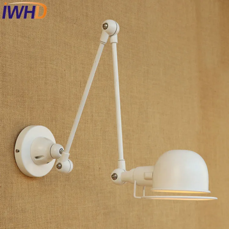 Светодиодный настенный светильник IWHD в стиле лофт двойная Подвесная лампа ретро