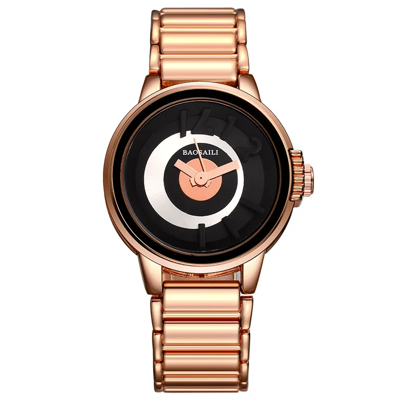 BSL1042 BAOSAILI новые цветные золотые женские металлические наручные часы кварцевые