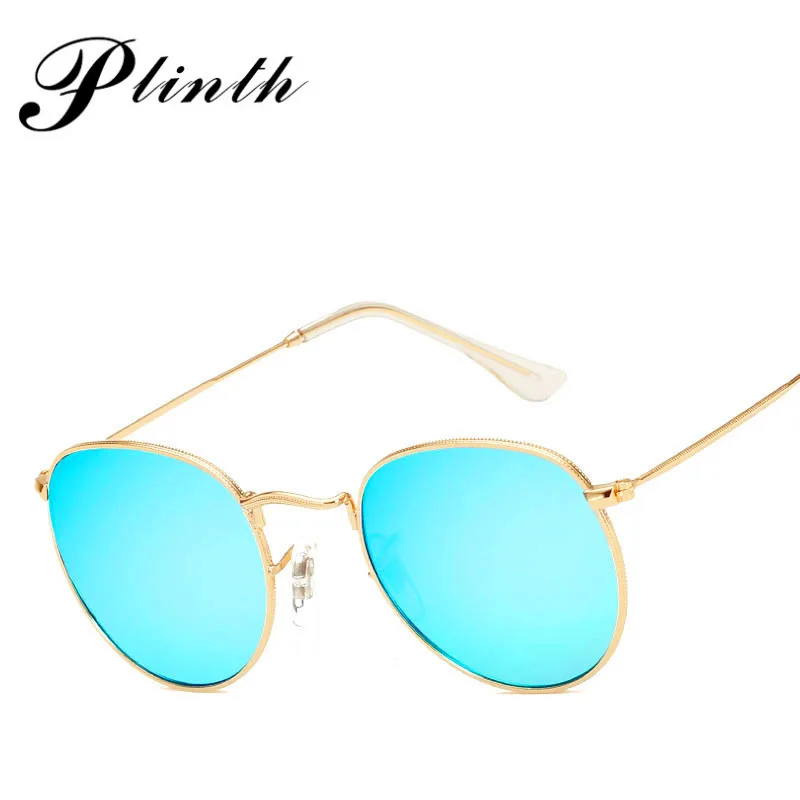 PLINTH винтажные Круглые Солнцезащитные очки женские Ray Bann ретро маленькие Солнцезащитные очки женские роскошные брендовые дизайнерские очки для вождения Gafas UV400