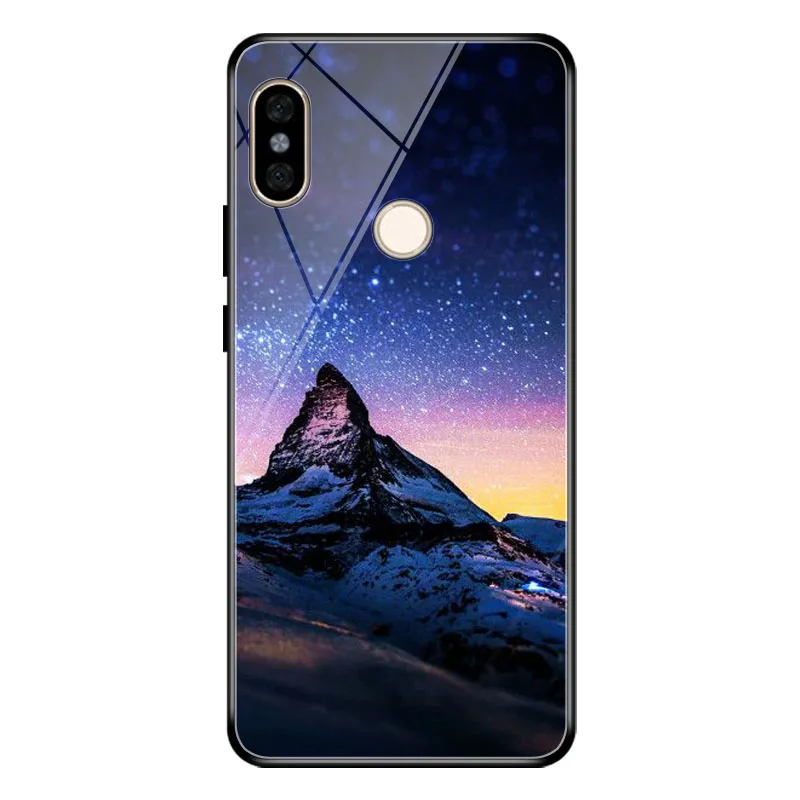 Чехол для Xiaomi Redmi Note 6 Pro закаленное стекло звездное небо чехол Note6
