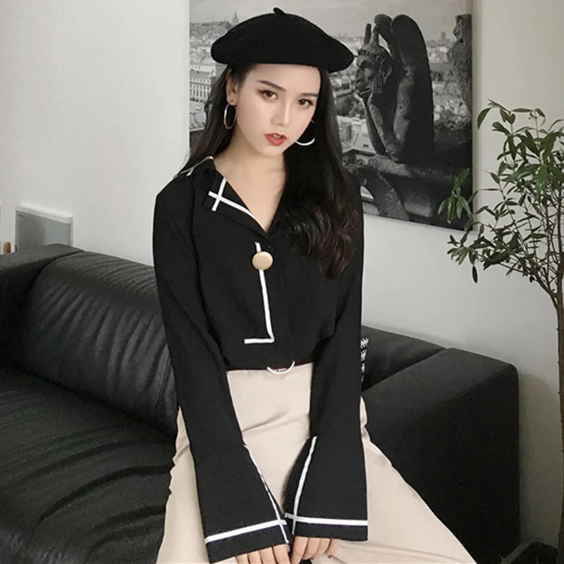 Недорогие Женские повседневные рубашки для работы весна лето осень 2019|Рубашки| |