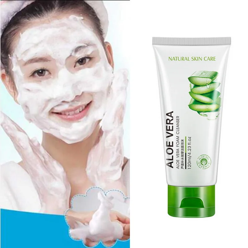 Уход за кожей Алоэ Очищающее средство для лица глубокое очищение пор