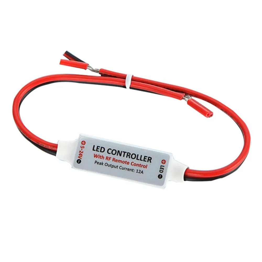 1X12V провод RF беспроводной переключатель управления Лер диммер для мини LED полоса