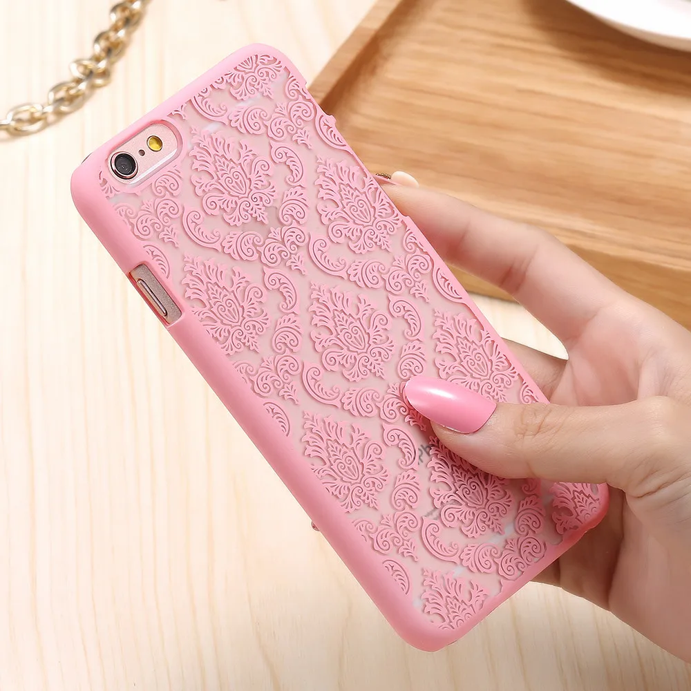 KISSCASE Floral Case For iPhone 5s 6s 6 7 Plus Samsung S6 S7 Edge J5 J7 note 4 Huawei Cases Cover Coque Palace Lace Woman Funda |