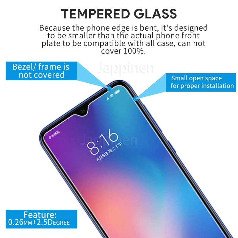 Оптовая продажа 50 шт./партия Защита экрана для xiaomi Pocophone F1 закаленное стекло Redmi Note