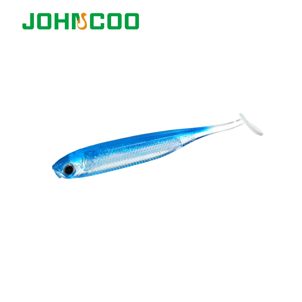 JOHNCOO 6 шт. для рыбалки мягкие наживки 70 мм 2 1 г силиконовые бас гольян приманки