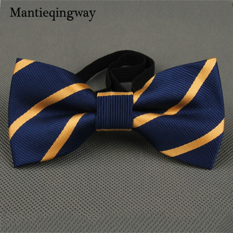 Mantieqingway/детские галстуки-бабочки в горошек и полоску вечерние галстуки из