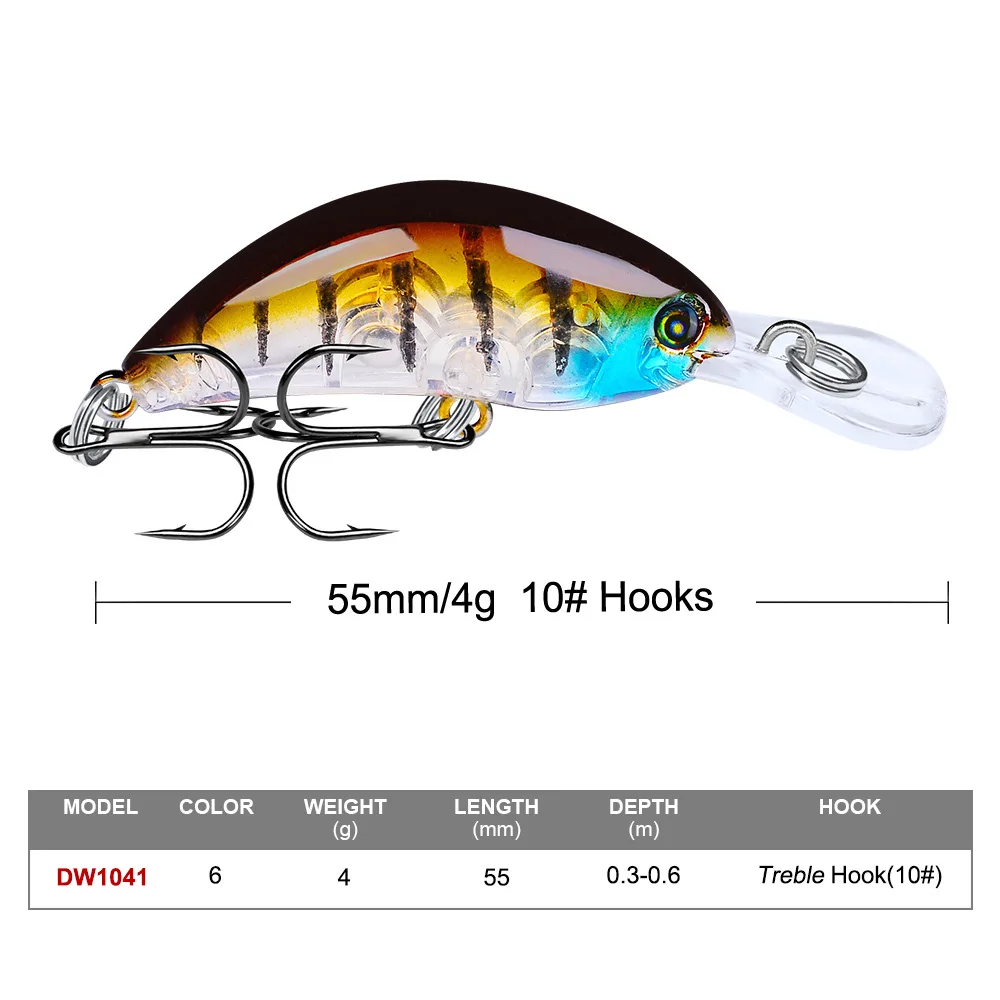 55 мм 5g Crankbait swimbait рыболовные приманки Minnow жесткие арифметические воблеры
