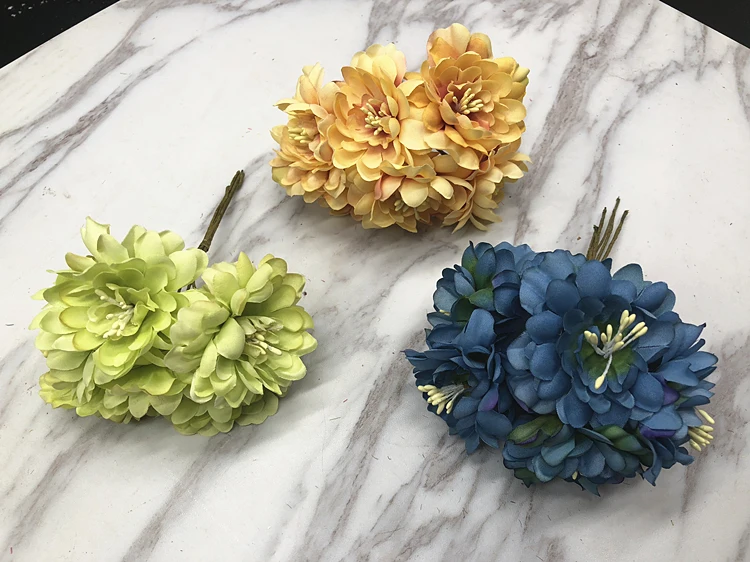 HINDJEF тычинки diy имитация шелка цветок розы Подсолнух букет ручной работы искусственный цветок голова гирлянда корсаж