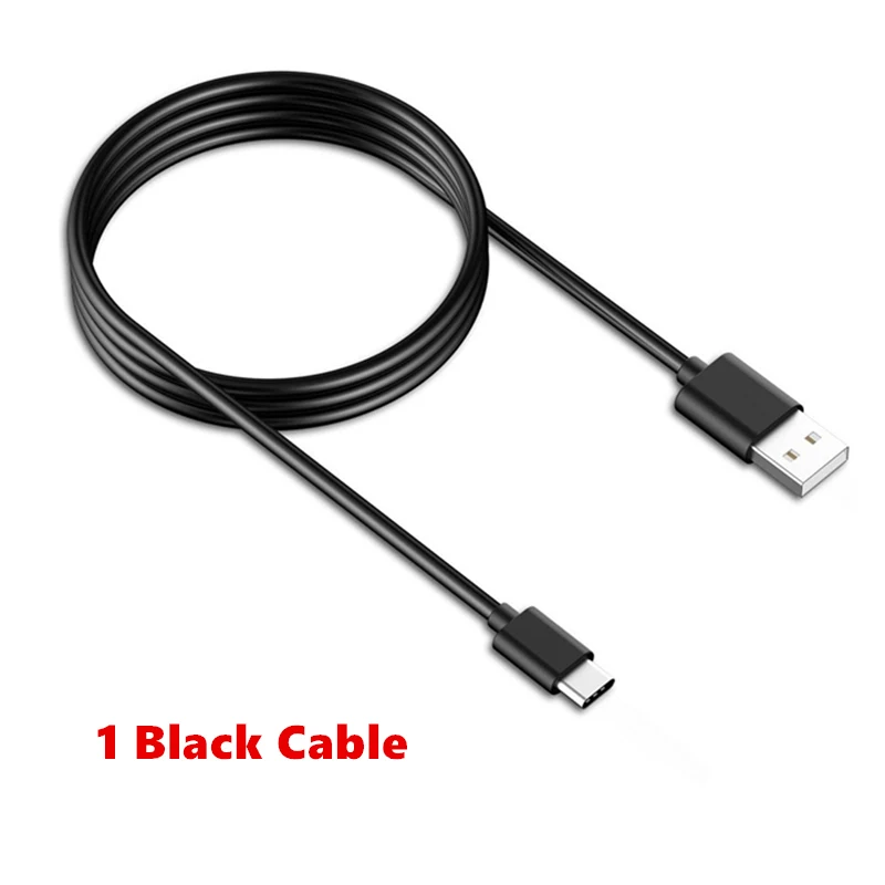 Usb type C кабель белый/черный ЕС зарядное устройство адаптер для samsung Galaxy S10 S10+ S10E S9 Lite S8 Note 9 8 A9 Star A70 A80 - Цвет: Black Cable