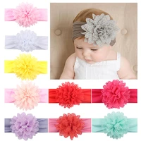 new 1 pcs girls headband newborn beautiful baby girl hairband mesh grid flower lace headband children hair accessories
