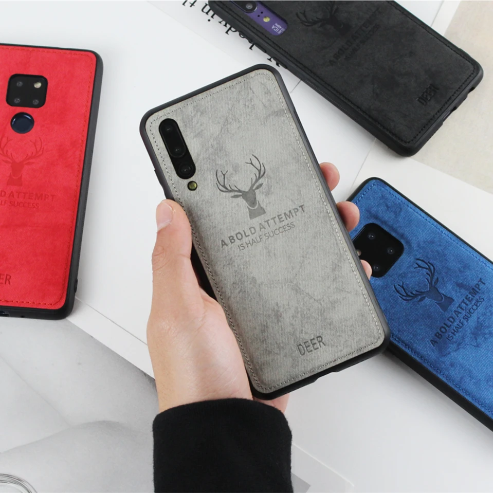 Чехол для Huawei P30 P20 P40 Nova 3 3i 7i Honor 10i 20s Mate 10 20 Pro Lite тканевый Мягкий ТПУ чехол с