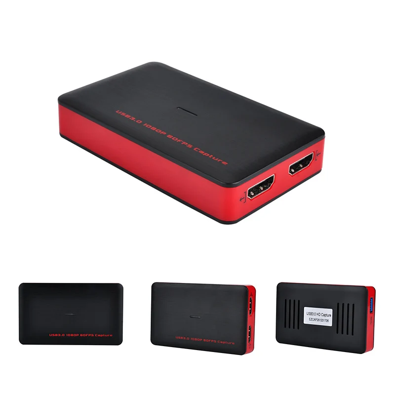 Ezcap 261/261M/287 1080P 60fps HD видеорегистратор с HDMI на USB карта видеозахвата для Windows Mac Linux