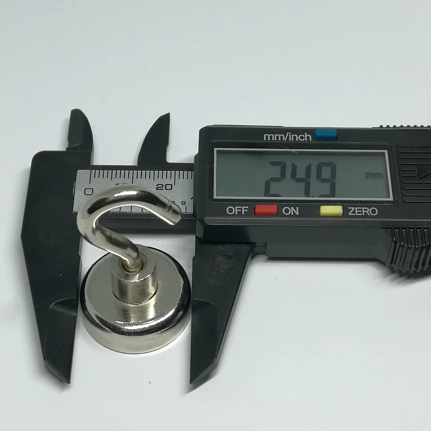 5 шт./лот супертяжелый Неодимовый редкий магнитный держатель крючка N42 диаметр 25