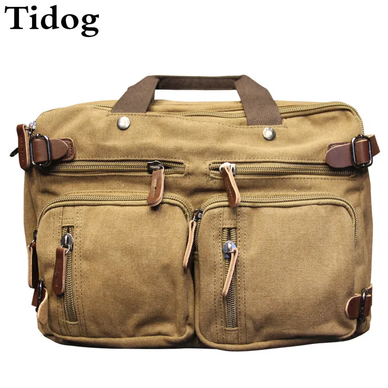 

Tidog tide male bag briefcase bag handbag shoulder across the canvas briefcase