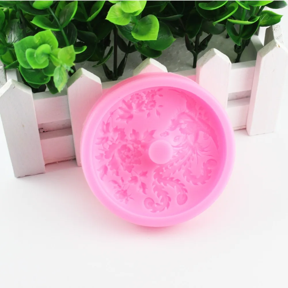 Классические Силиконовые формы для помадки с павлином форма торта печенья 3D