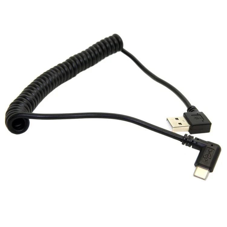 1 м 100 см 3 фута стрейч USB Тип c угол штекера прямоугольный 90 градусов 2 0 A штекер