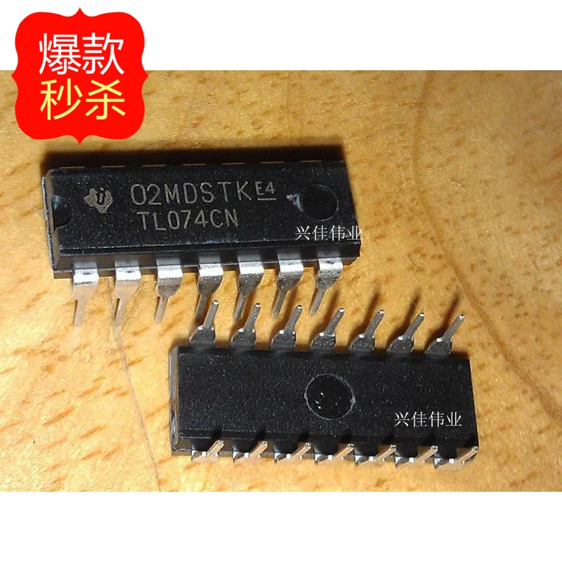 10 шт. Новый TL074 TL074CN DIP14 четырехъядерный усилитель JFET