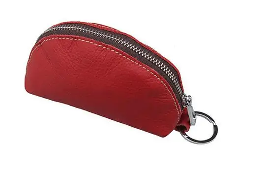 Red XZXBBAG, модный кошелек из натуральной кожи для монет, женский,,, на молнии, маленький кошелек, женский, для мелочи, кошелек, мини, Zero, кошелек - Цвет: Red