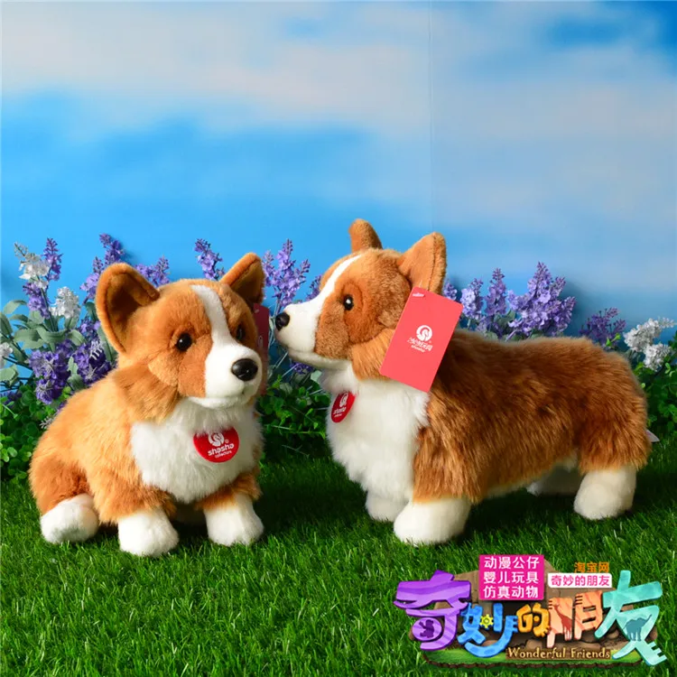Cute Corgi Dog Plush Toys Simulation Animal Doll Gifts For Children | Игрушки и хобби