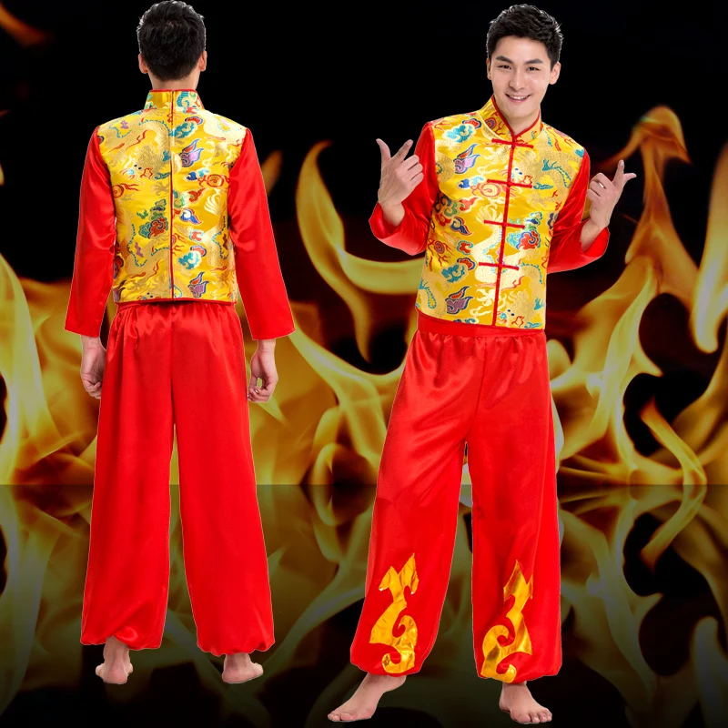 Новая этническая одежда Yangko мужские и женские модели танцы дракона Льва