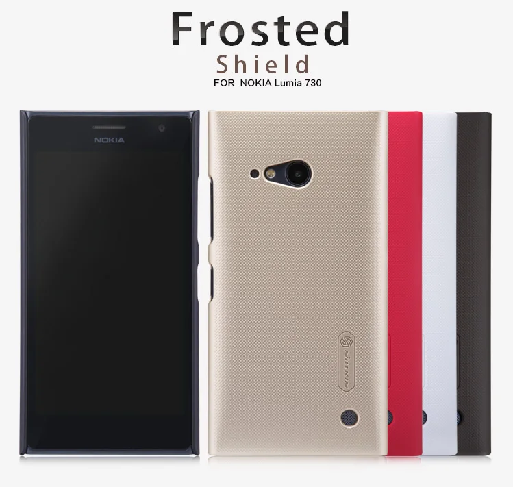 Чехол для nokia lumia 730 735 NILLKIN суперматовый защитный чехол с защитой экрана и