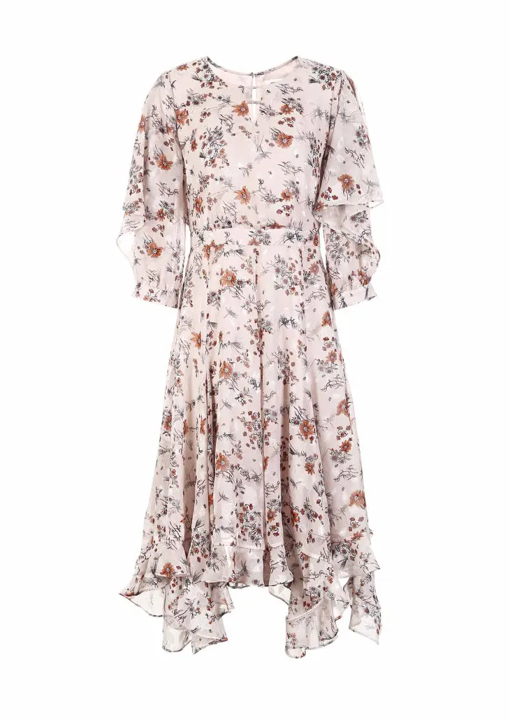 Vero Moda платье женское платье миди с вышивкой и оборками | 31847C502