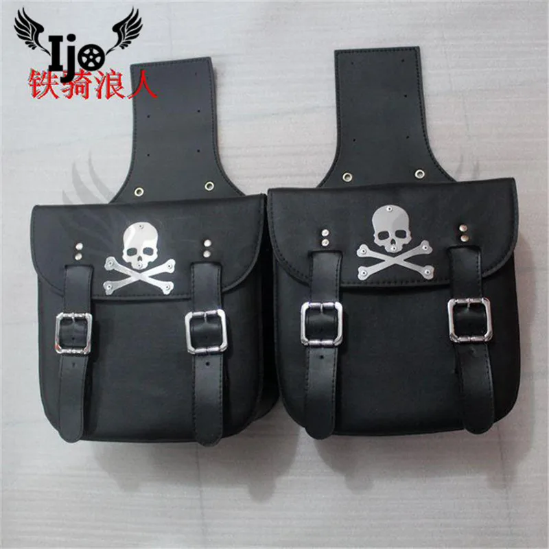 Alforjas para moto Боковая Сумка rcycle сумка с черепом для Vespa benelli piaggio harley sportster softail mochila