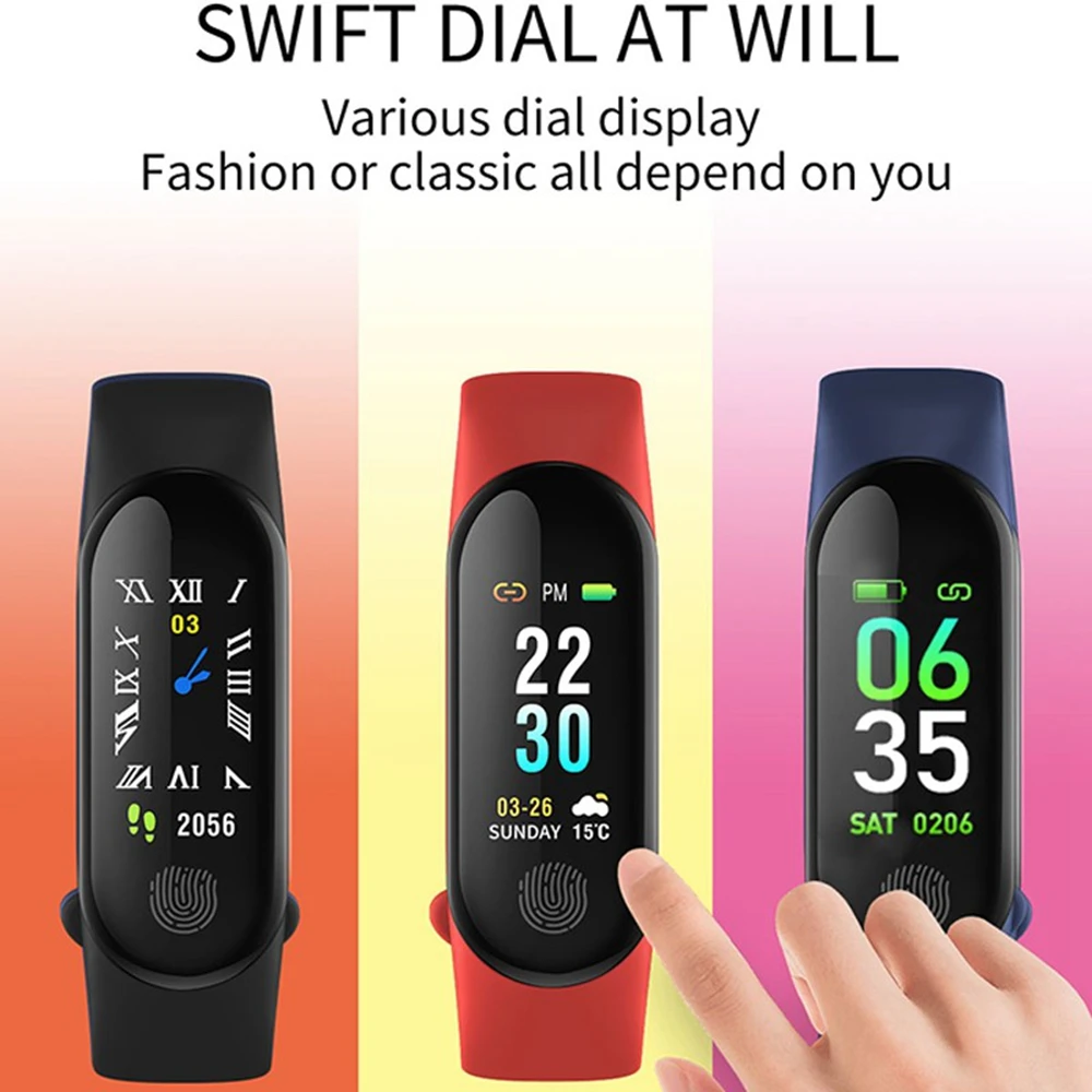 Смарт часы фитнес группа Bluetooth шагомер Cicret браслет трекер активности PK mi Band 3 2