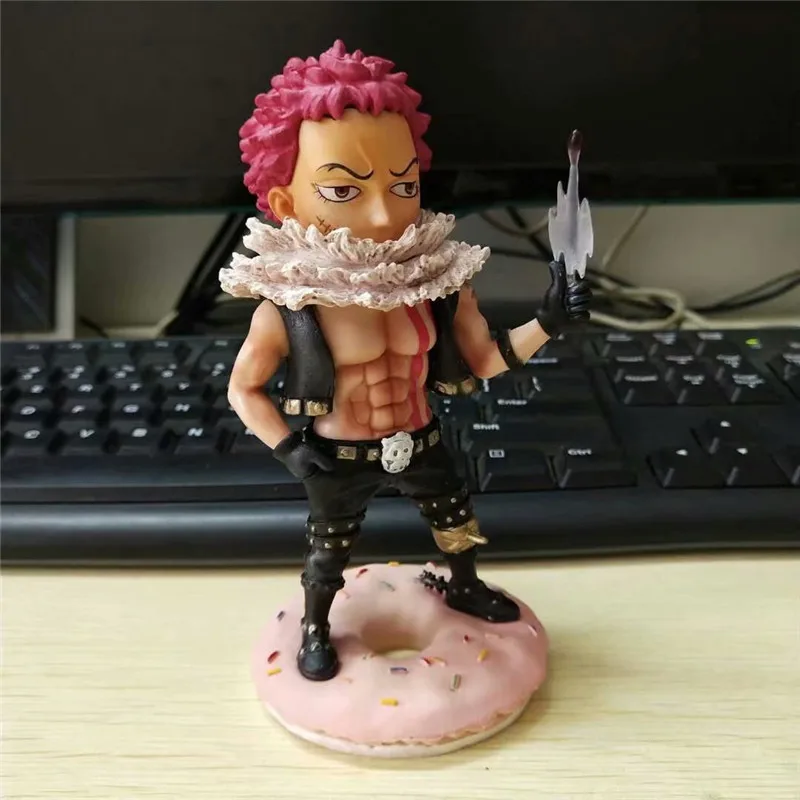 Anime ONE PIECE Dessert Three Star Charlotte Katakuri Big Mom Pirates Q-Version PVC Action Figure Collectible Model Toy BOX Q616 | Игрушки и