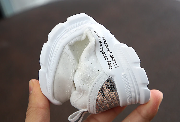 Girls' rhinestone Sports Shoes New Fashion Children's Mesh Air-permeable Leisure Boys' Shoes 1-4 Years Old