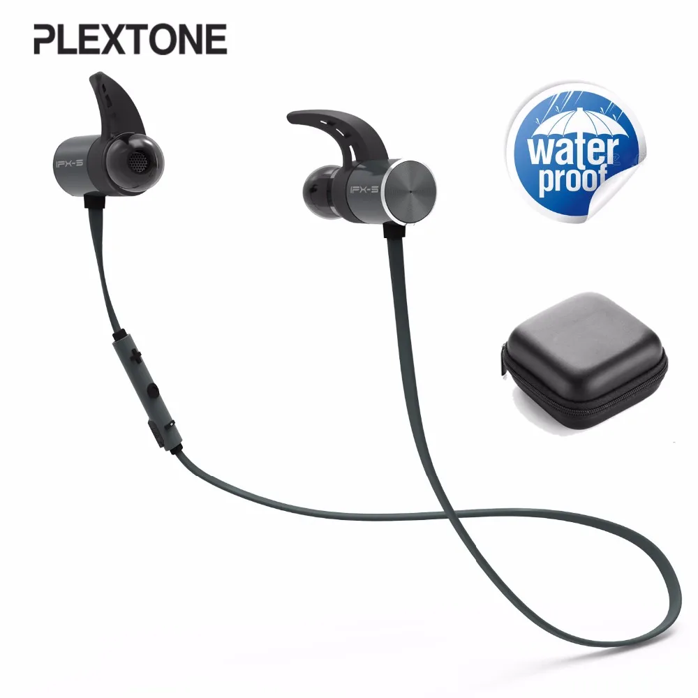 Беспроводные Bluetooth наушники Plextone BX343 IPX5 водонепроницаемые Металлическая