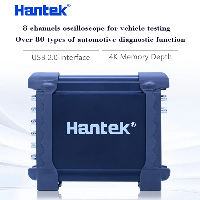 Автомобильный диагностический цифровой осциллограф Hantek 1008C/1008B 8 каналов USB DAQ