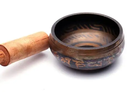 Тибетская поющая чаша буддийская медитация Йога гравировка вырезанная вручную